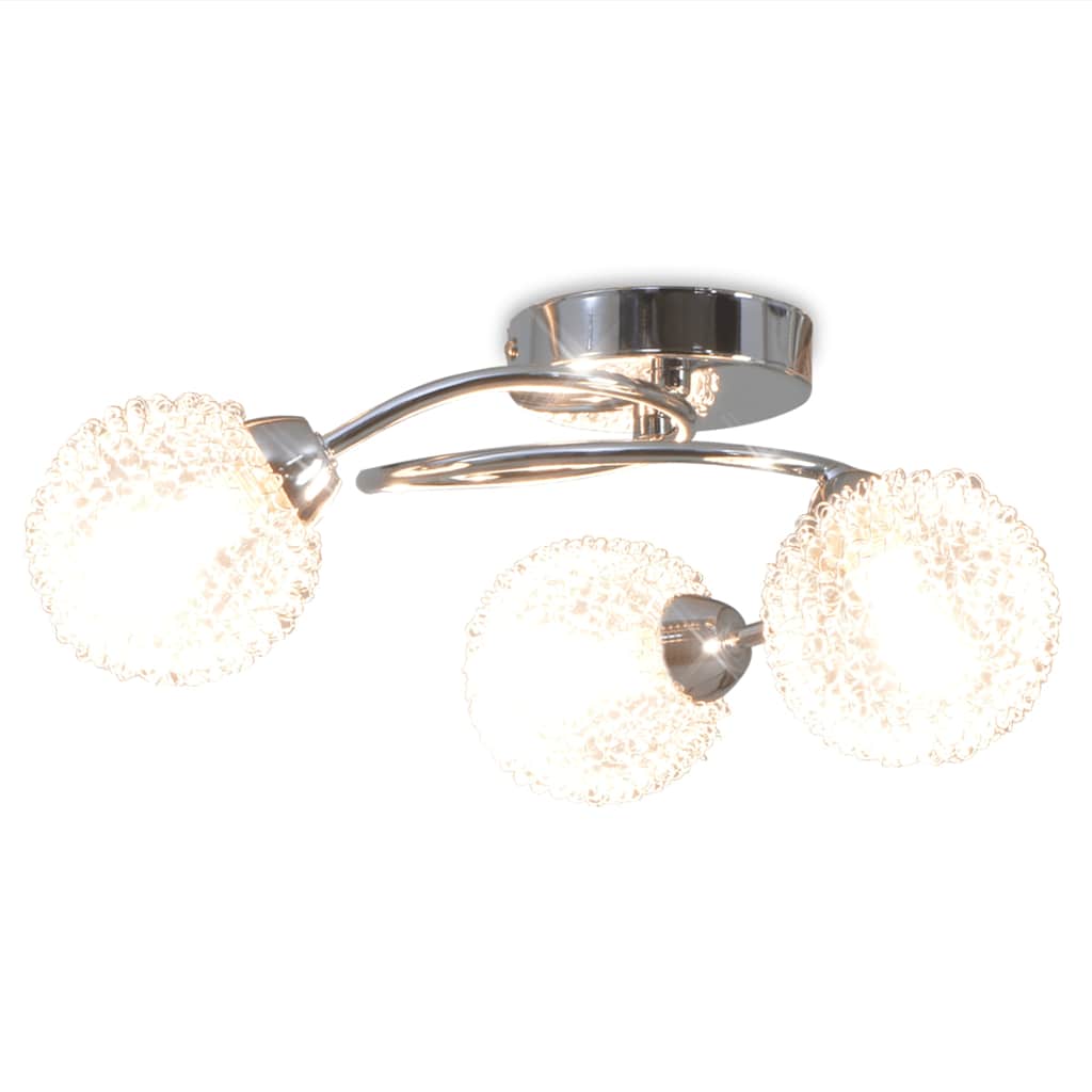 Taklampa med 3 LED-glödlampor G9 120 W