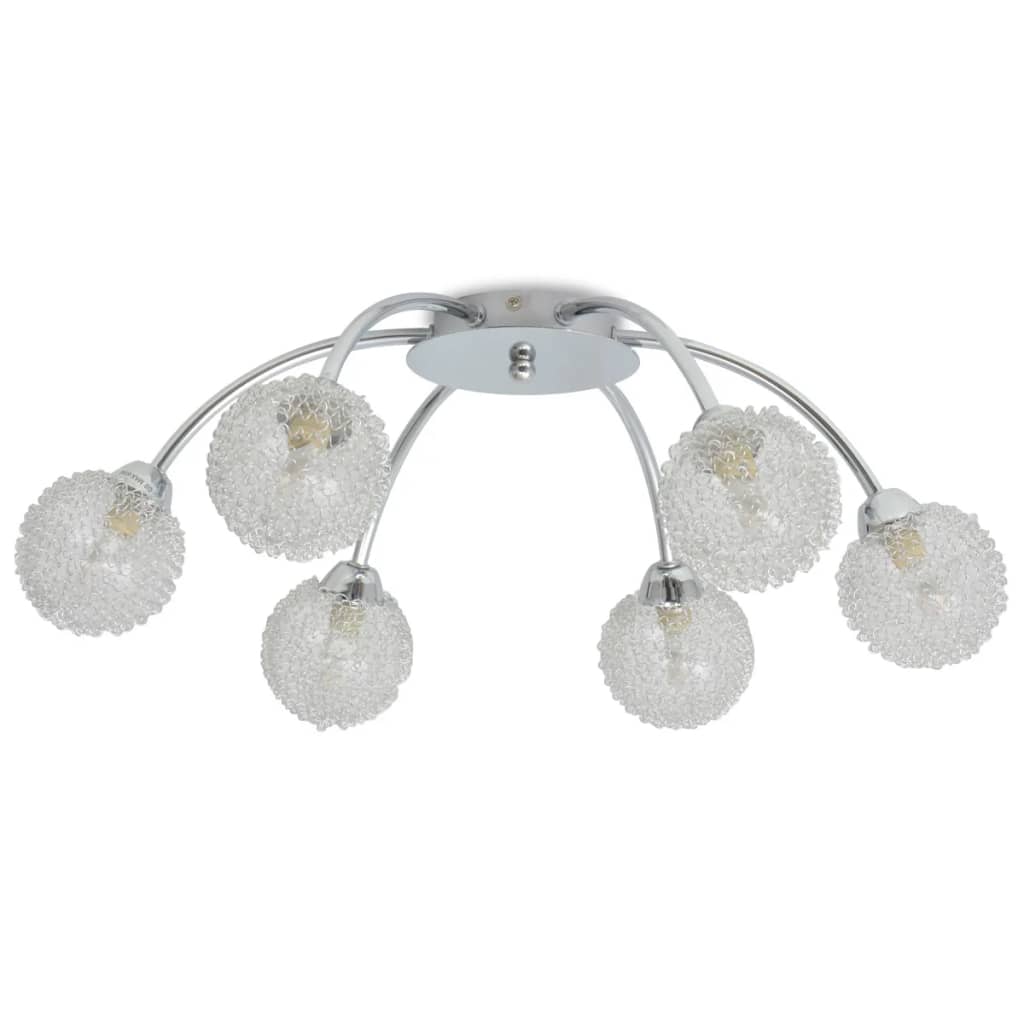 Taklampa med 6 LED-glödlampor G9 240 W