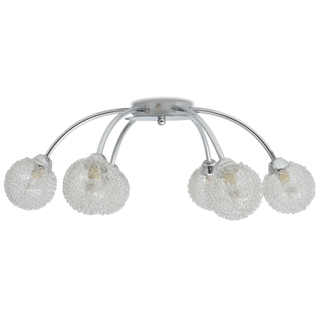 Taklampa med 6 LED-glödlampor G9 240 W