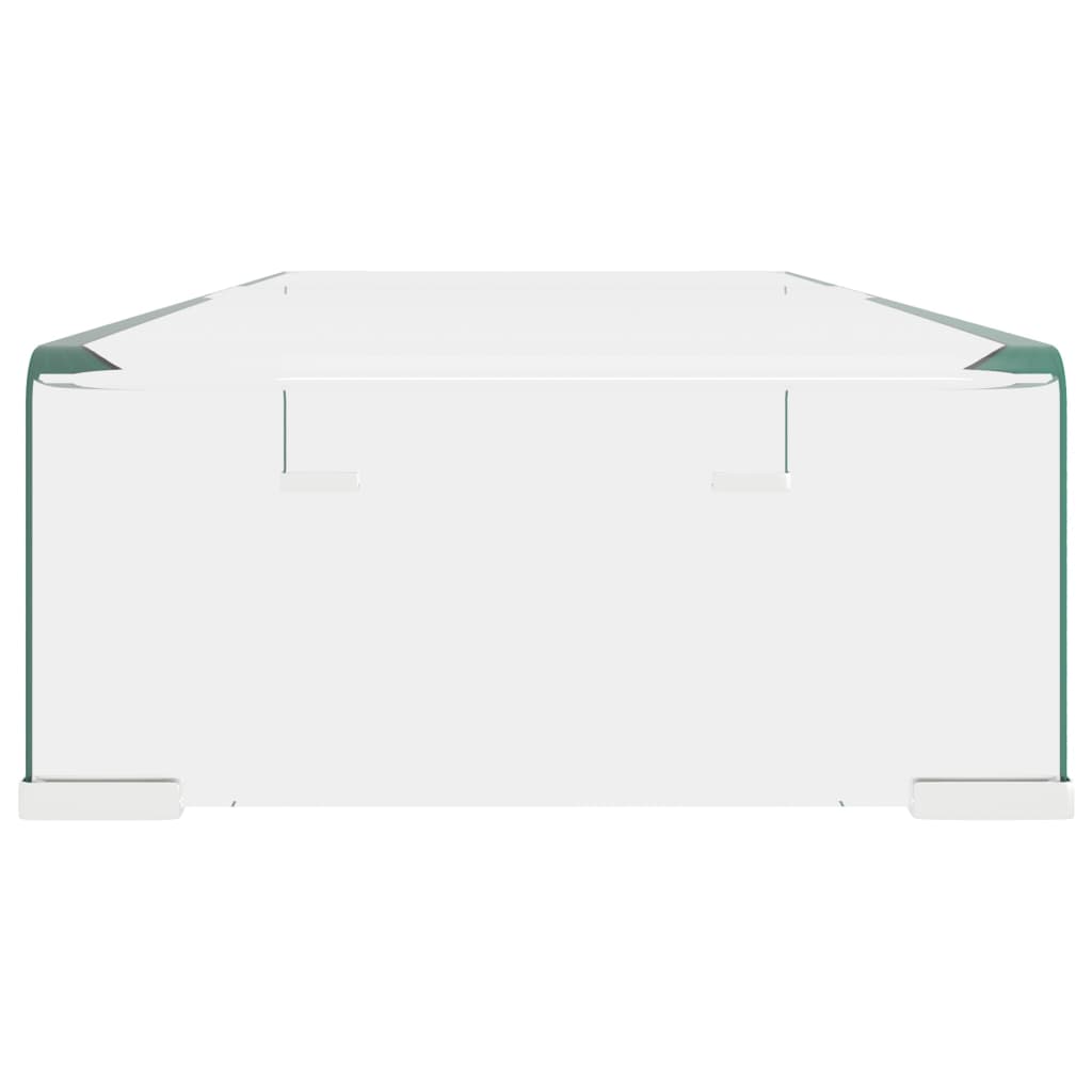 TV-bord klarglas 70x30x13 cm