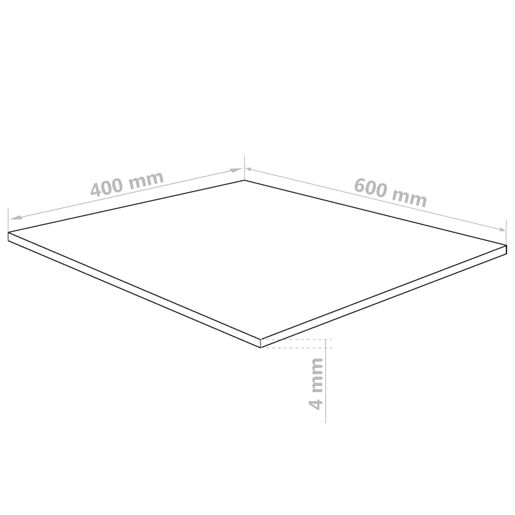 Akrylglas Skivor Transparent 40 x 60 cm Akryl
