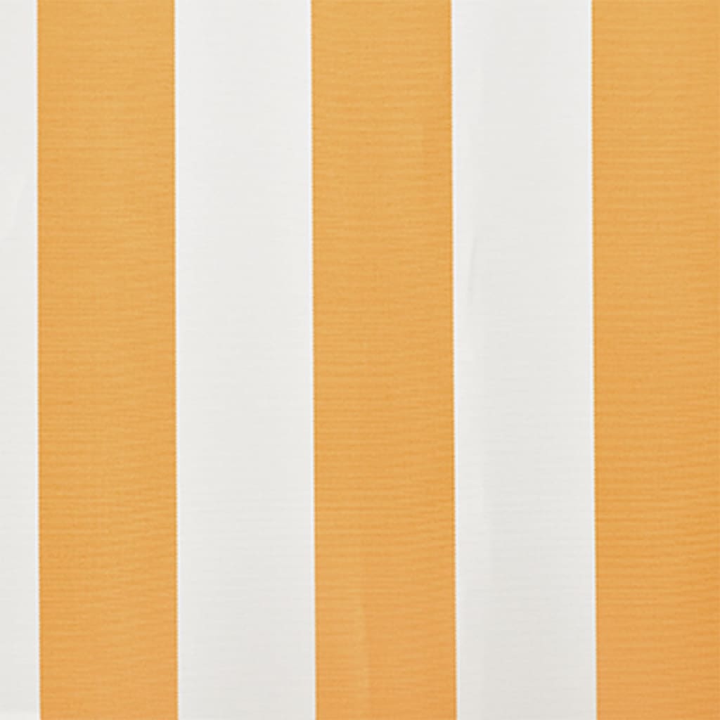 Markisduk solros 6 x 3 m gul & vit (utan ram)