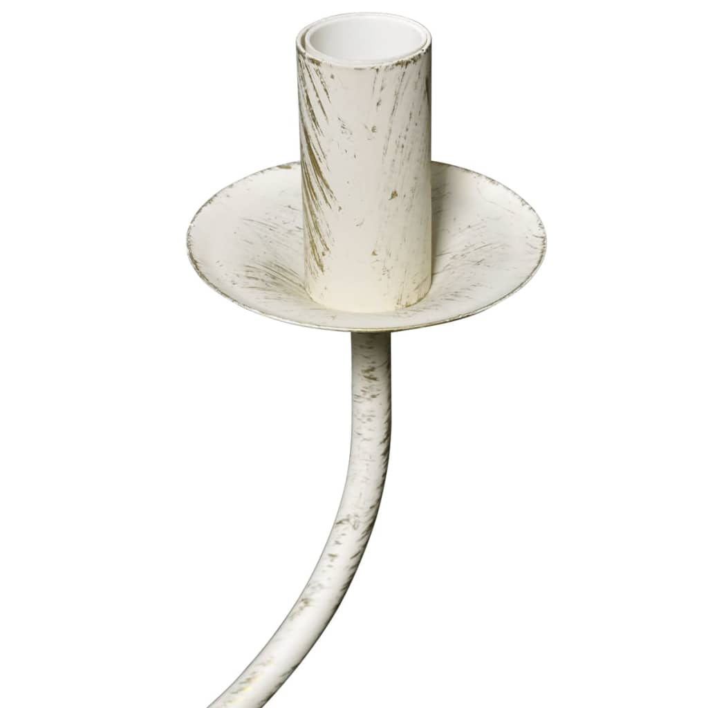 Kristallkrona antikvit metall 8 x E14 socklar