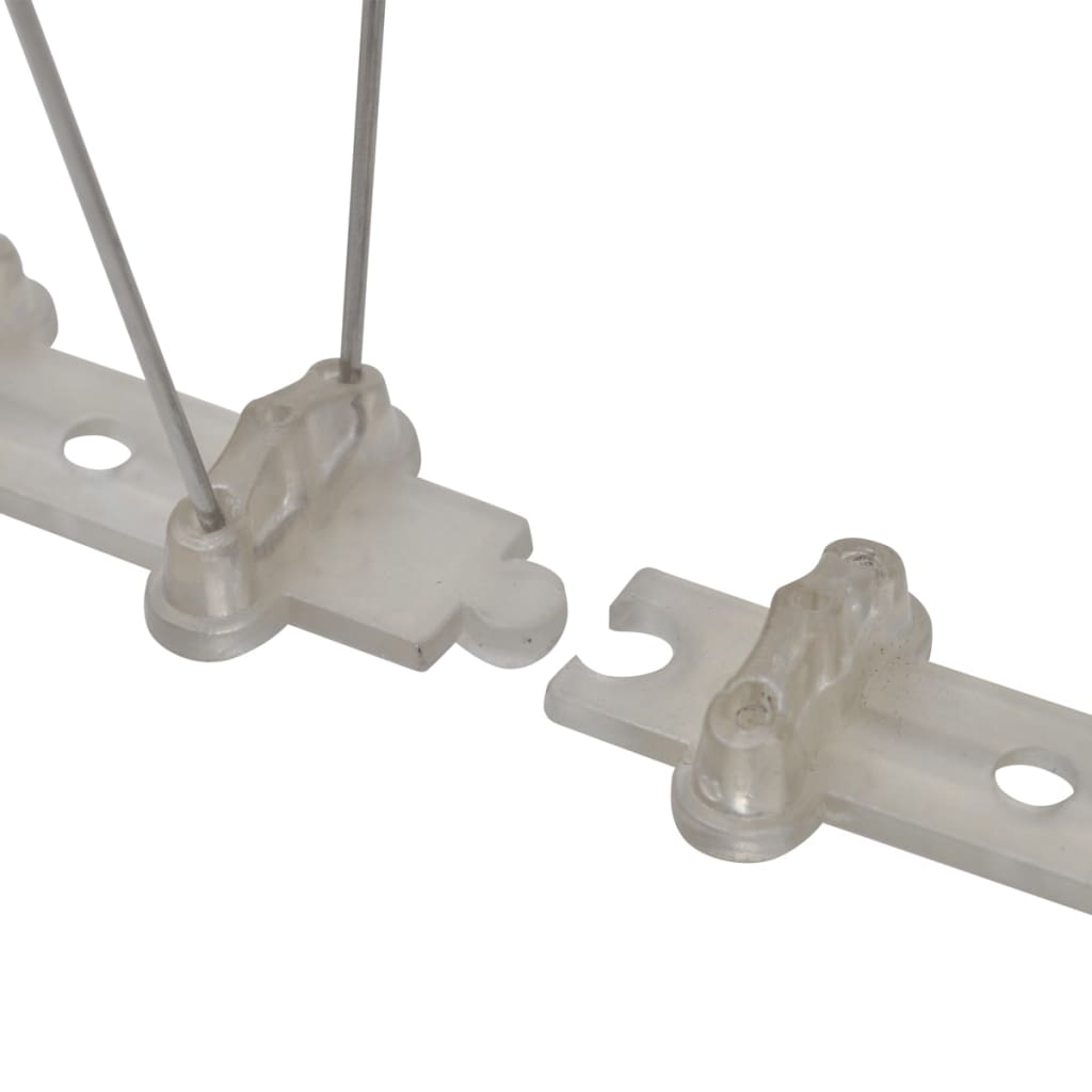 2-raders Fågelpiggar plast 6 st 3 m