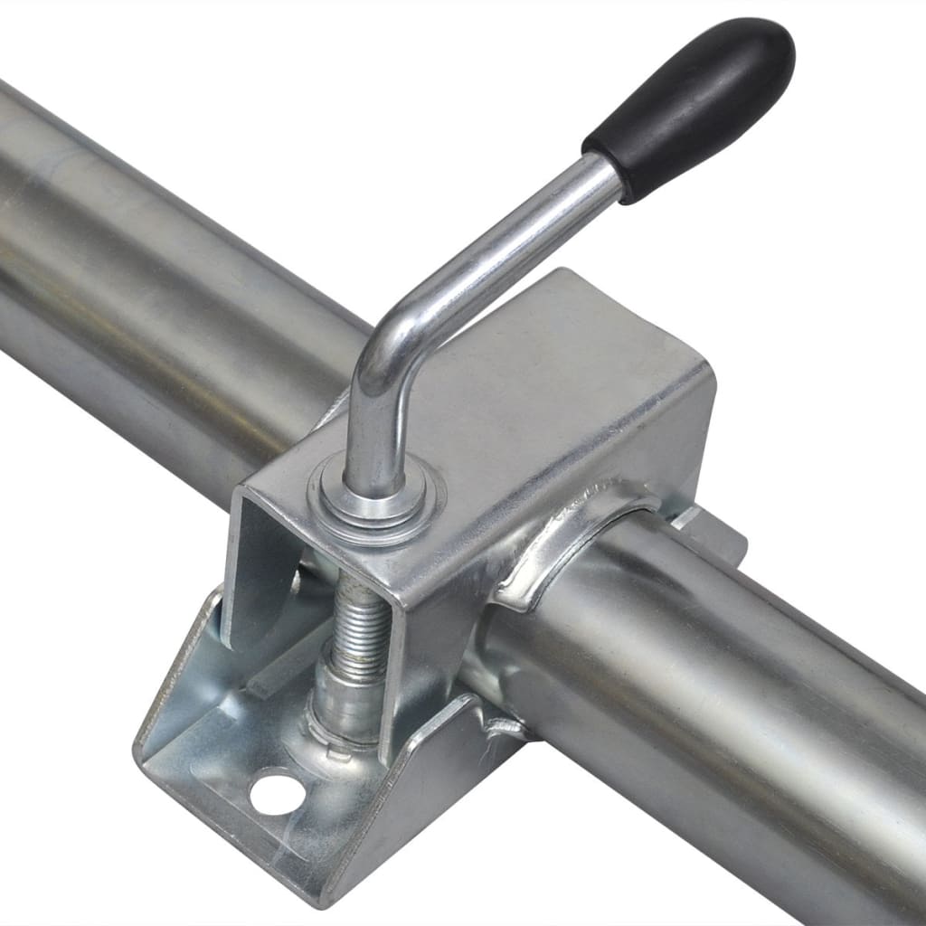 2 stödrör och 2 klämmor för stödhjul med 48 mm