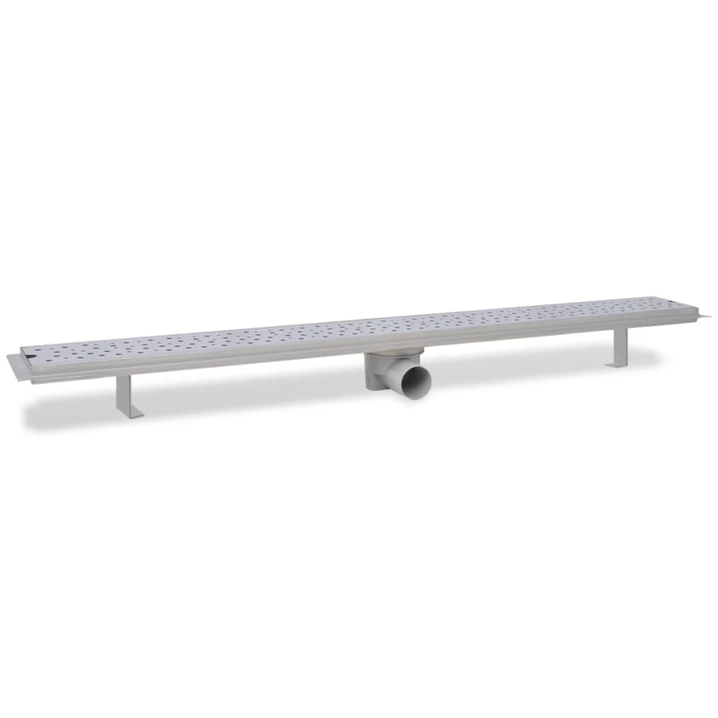 Avlång golvbrunn bubblig 1030x140 mm rostfritt stål