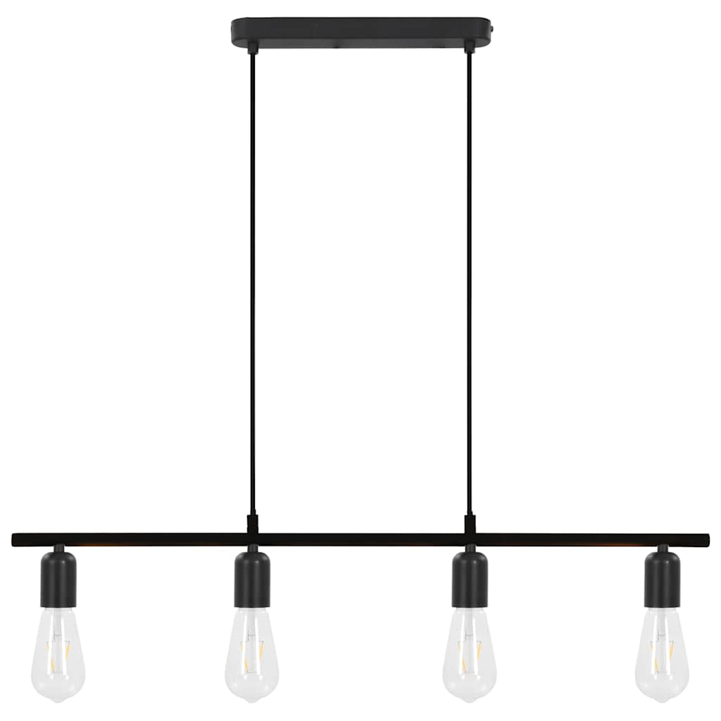 Taklampa med glödlampor 2 W svart 80 cm E27
