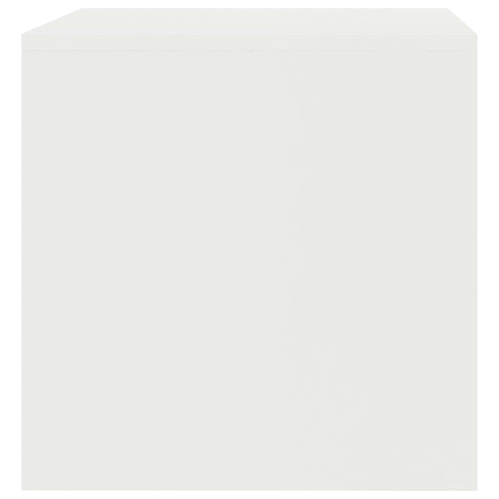 TV-bänk vit 80x40x40 cm konstruerat trä