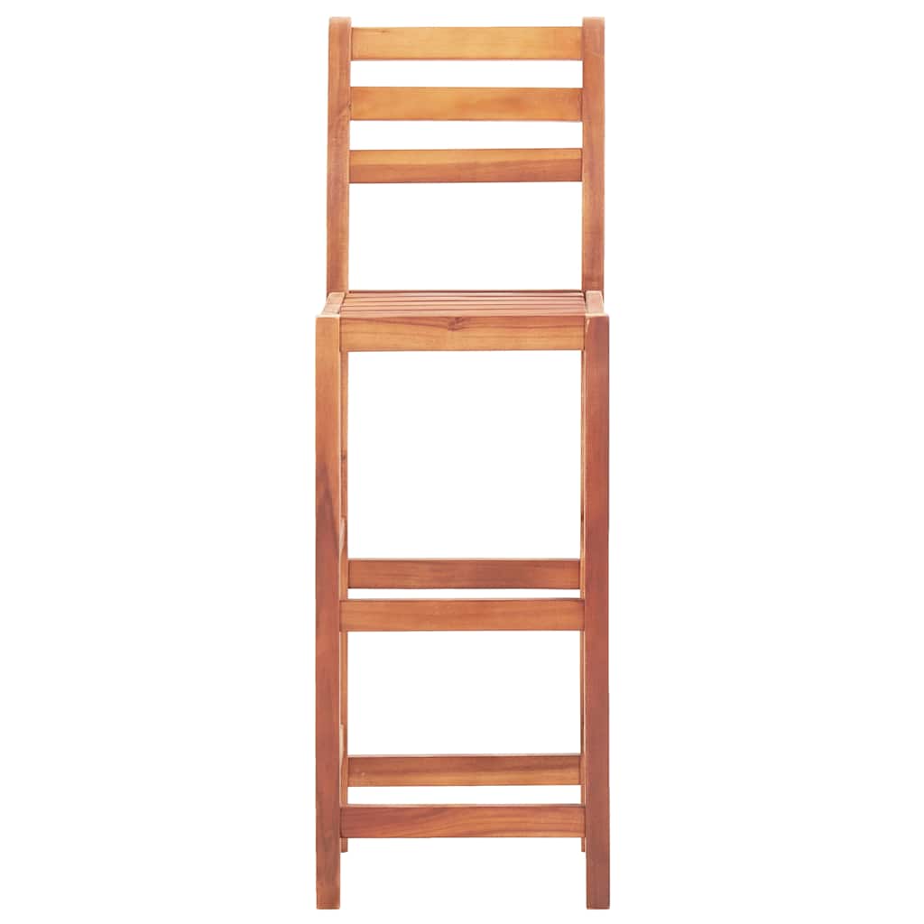 Barstolar 2 st massivt akaciaträ