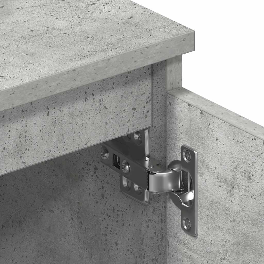 Tv-bänk betonggrå 140x40x35,5 cm konstruerat trä