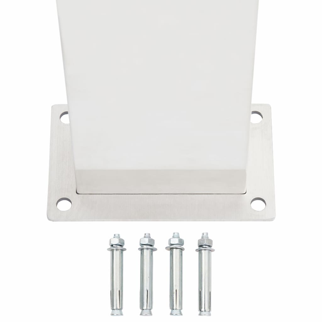 Utedusch 110 cm rostfritt stål