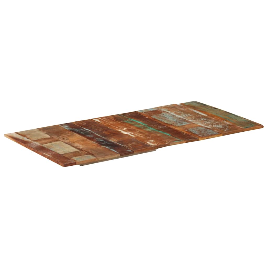 Rektangulär bordsskiva 60x120cm 15-16 mm massivt återvunnet trä