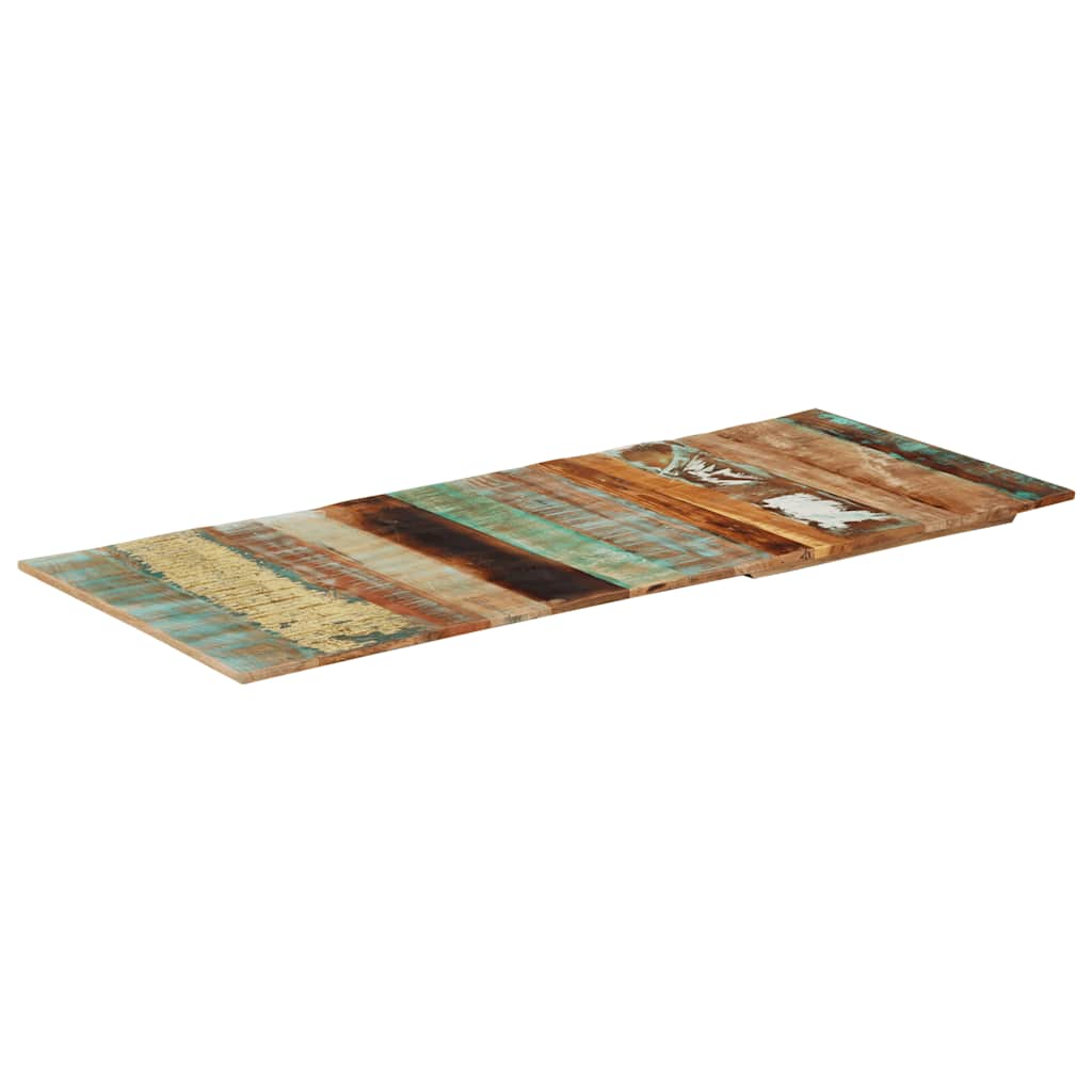 Rektangulär bordsskiva 60x140cm 15-16 mm massivt återvunnet trä