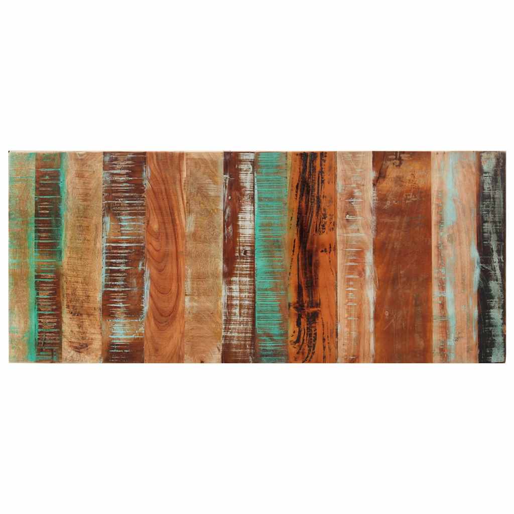 Rektangulär bordsskiva 60x140cm 15-16 mm massivt återvunnet trä