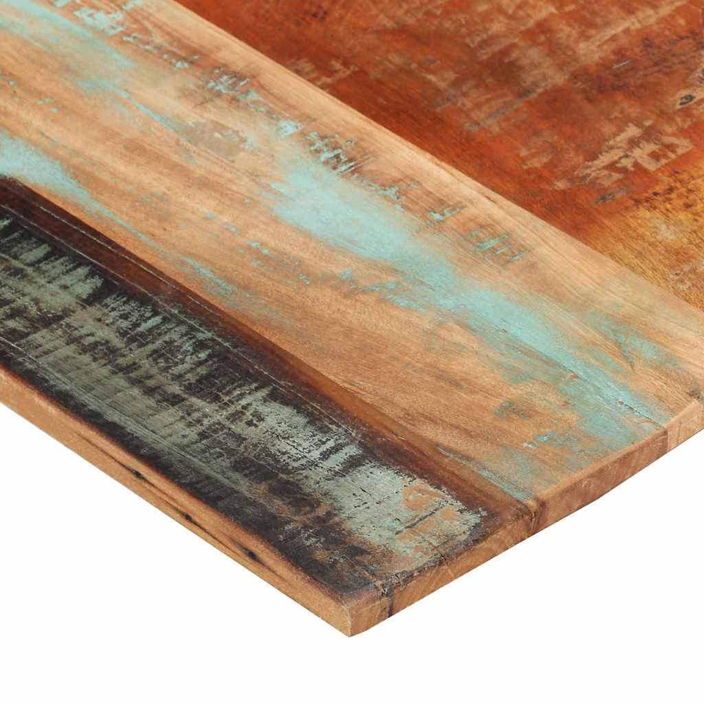 Rektangulär bordsskiva 60x140cm 15-16 mm massivt återvunnet trä