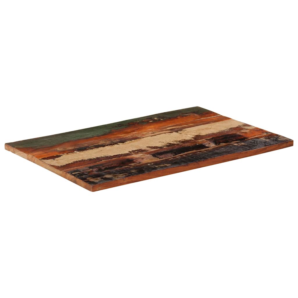 Rektangulär bordsskiva 60x90 cm 25-27 mm massivt återvunnet trä