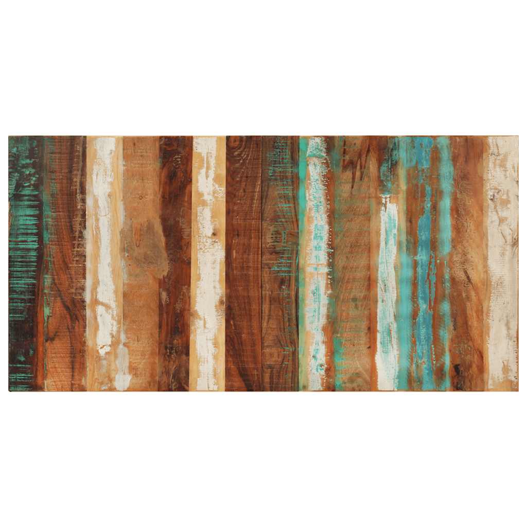 Rektangulär bordsskiva 60x120cm 25-27mm massivt återvunnet trä