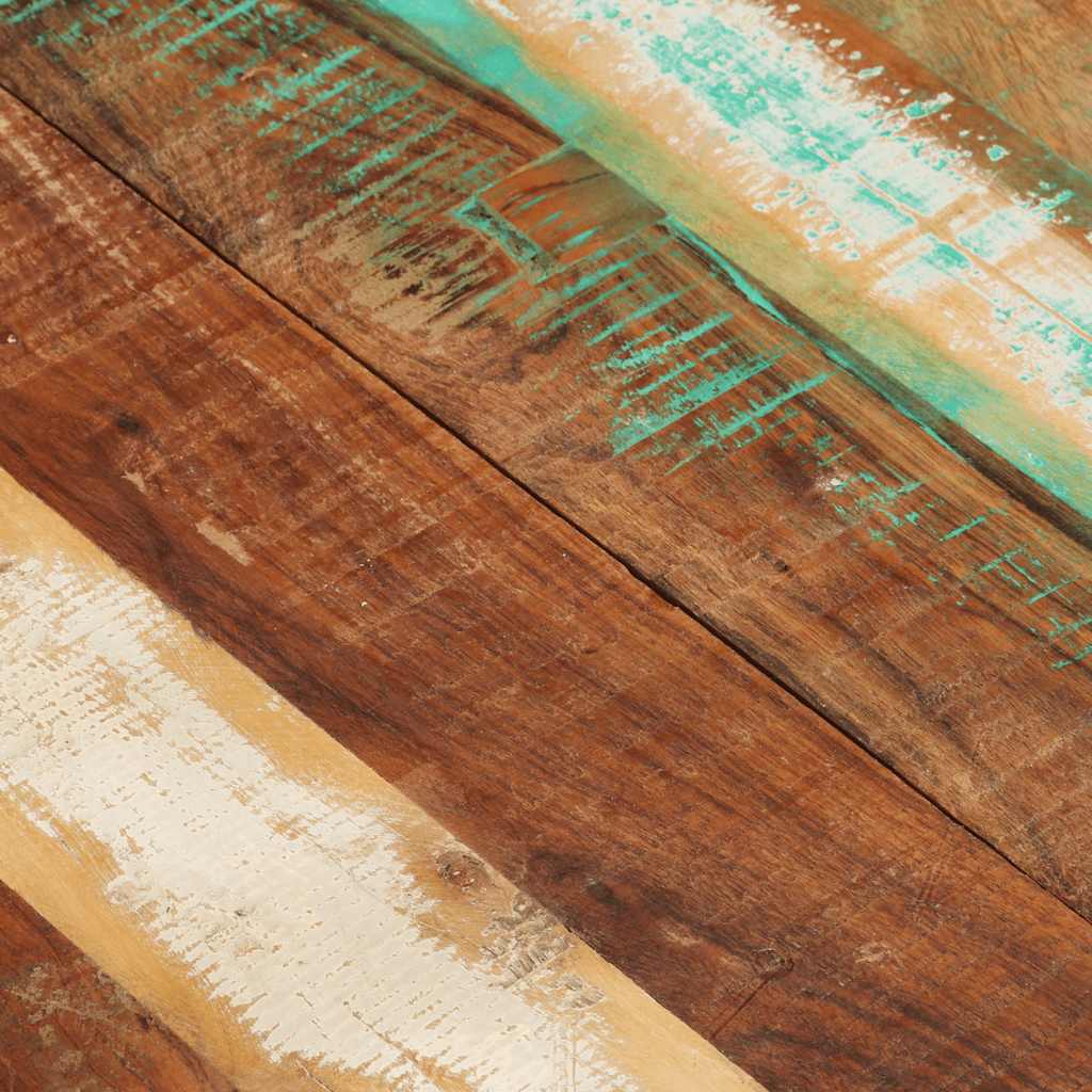 Rektangulär bordsskiva 60x120cm 25-27mm massivt återvunnet trä