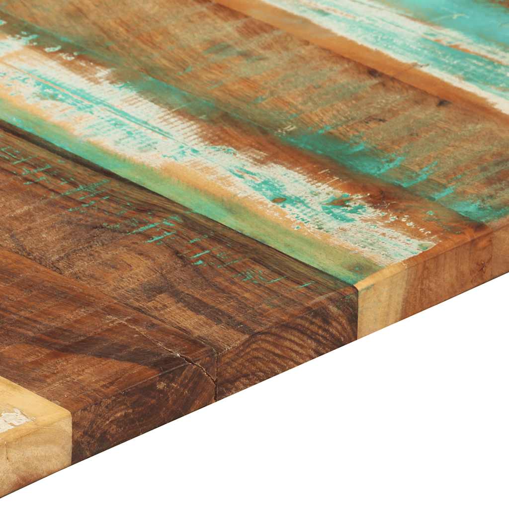 Rektangulär bordsskiva 60x120cm 25-27mm massivt återvunnet trä
