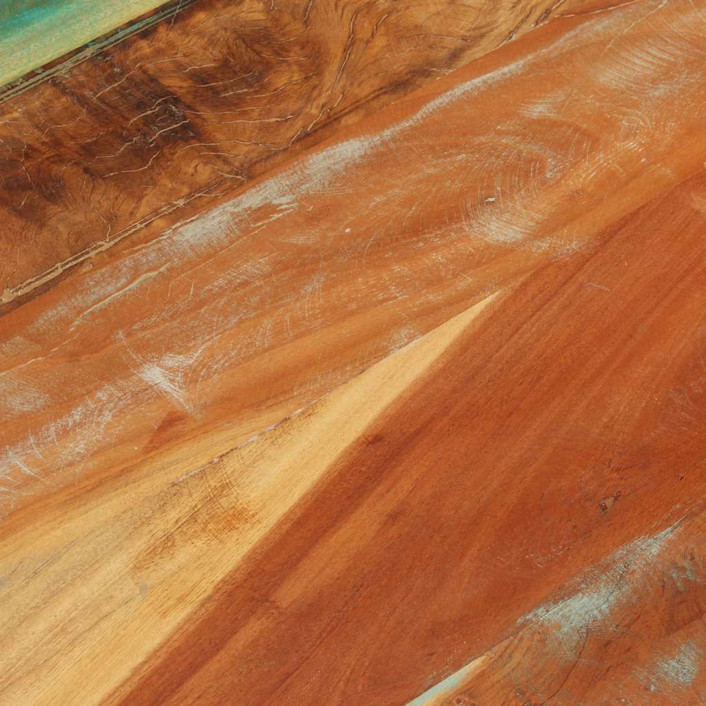 Rektangulär bordsskiva 70x80 cm 25-27 mm massivt återvunnet trä