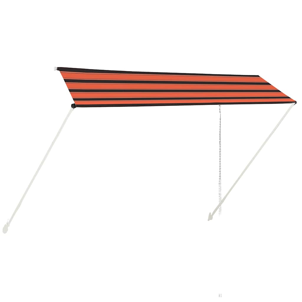 Markis 350x150 cm orange och brun