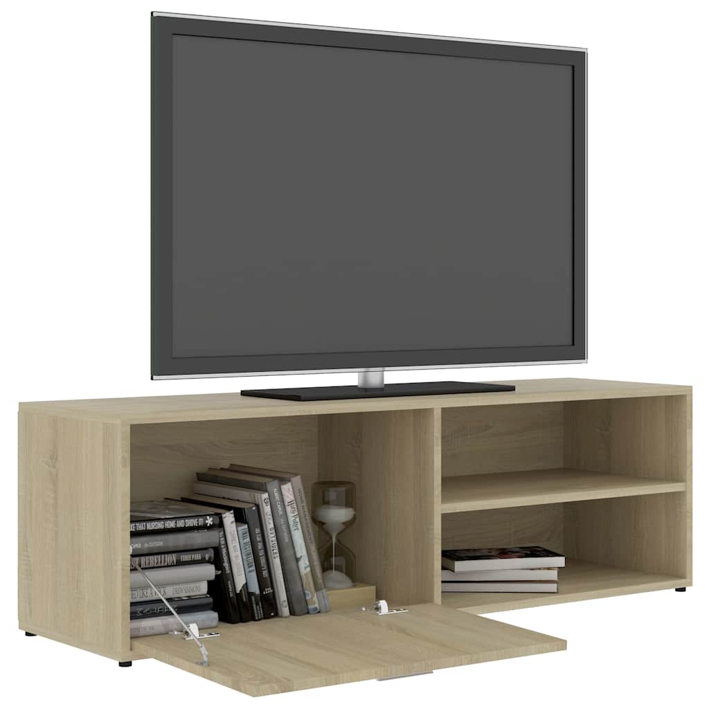 TV-bänk sonoma-ek 120x34x37 cm konstruerat trä