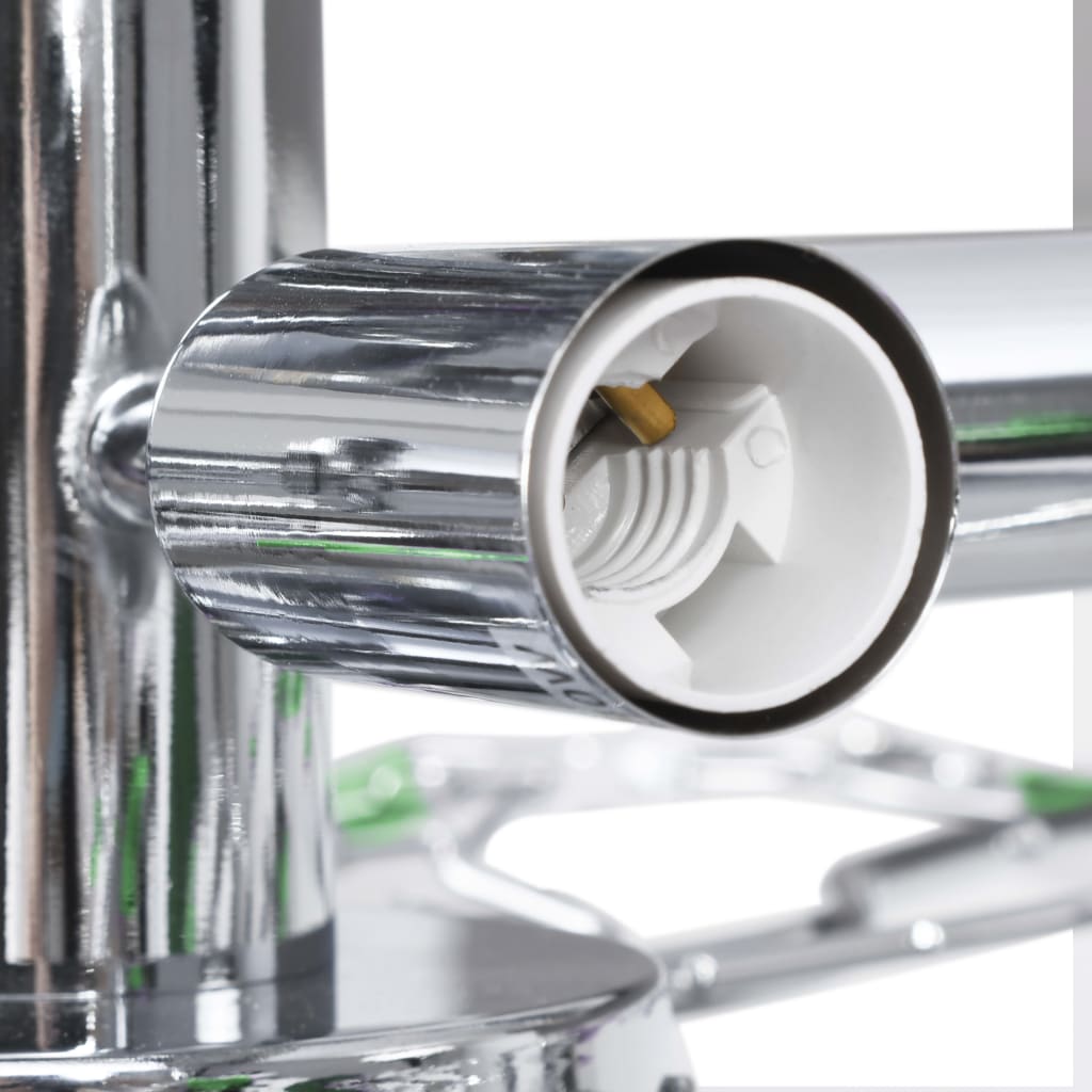 Taklampa med akrylblad för 5 E14-lampor grön