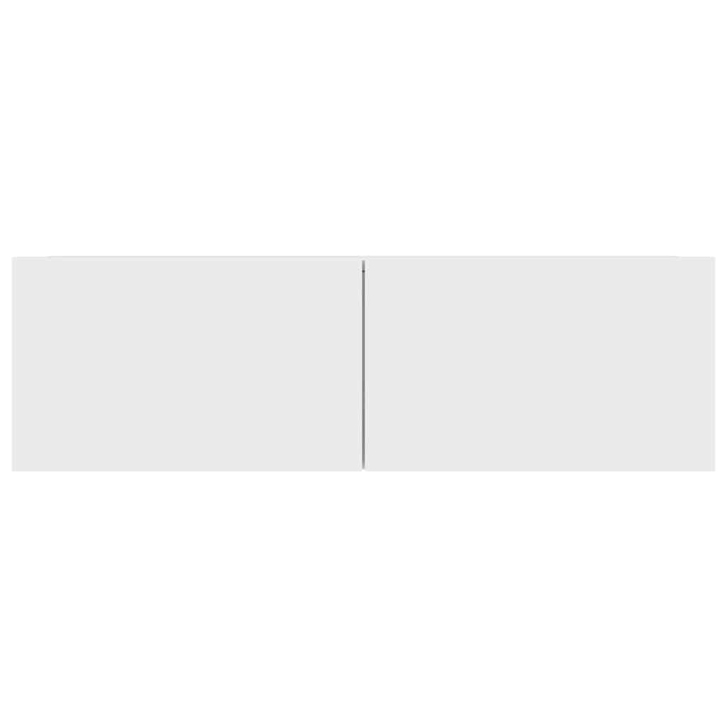 TV-bänk vit 100x30x30 cm konstruerat trä