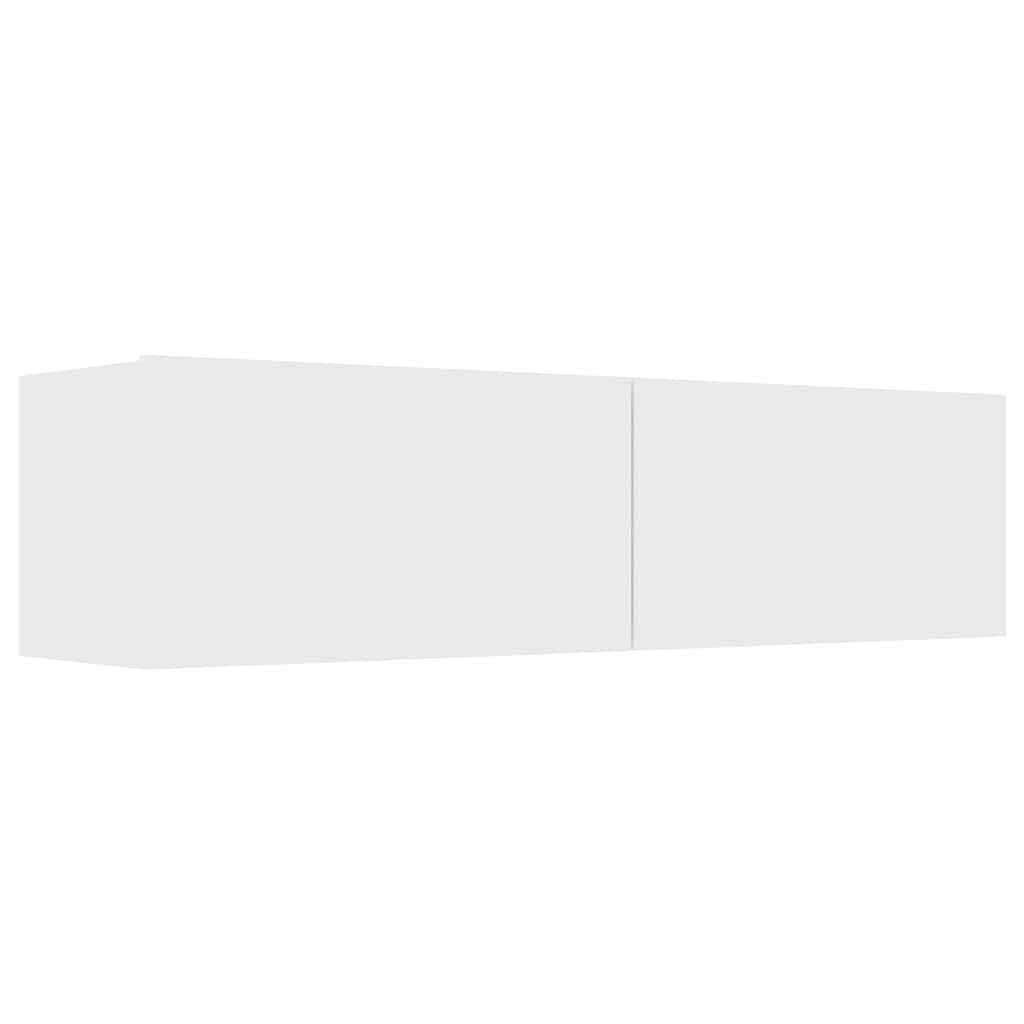 TV-bänk vit 120x30x30 cm konstruerat trä