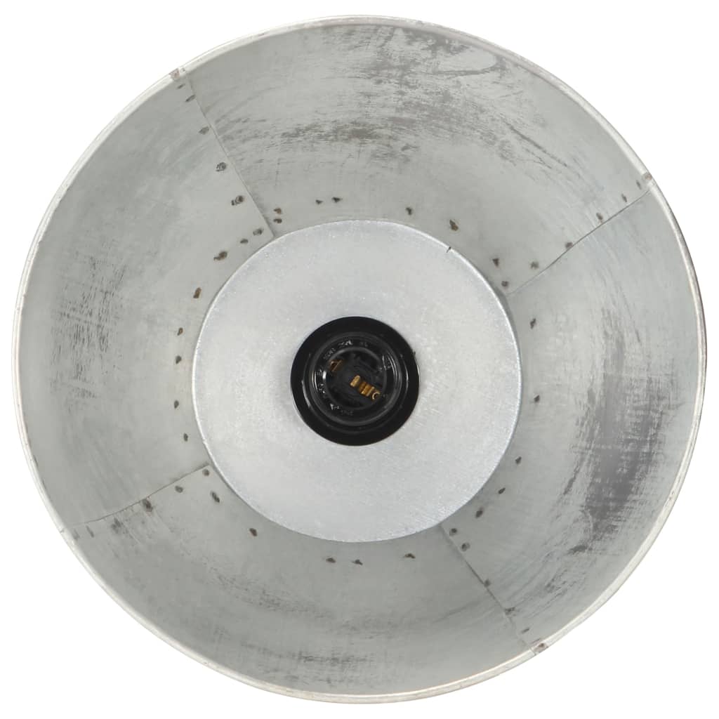 Golvlampa silver massivt mangoträ E27