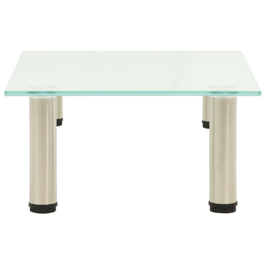 TV-bänk frostad 40x35x17 cm härdat glas