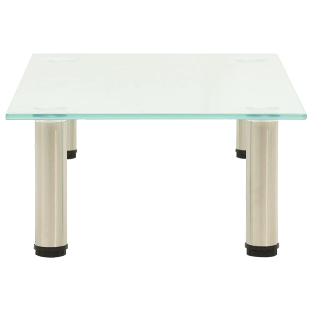 TV-bänk frostad 60x35x17 cm härdat glas