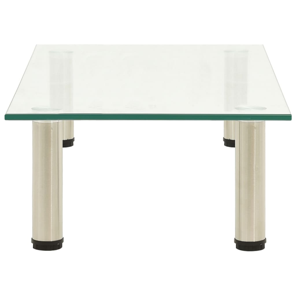 TV-bänk transparent 60x35x17 cm härdat glas