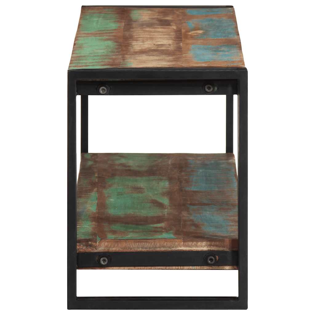 TV-bänk 120x30x40 cm massivt återvunnet trä