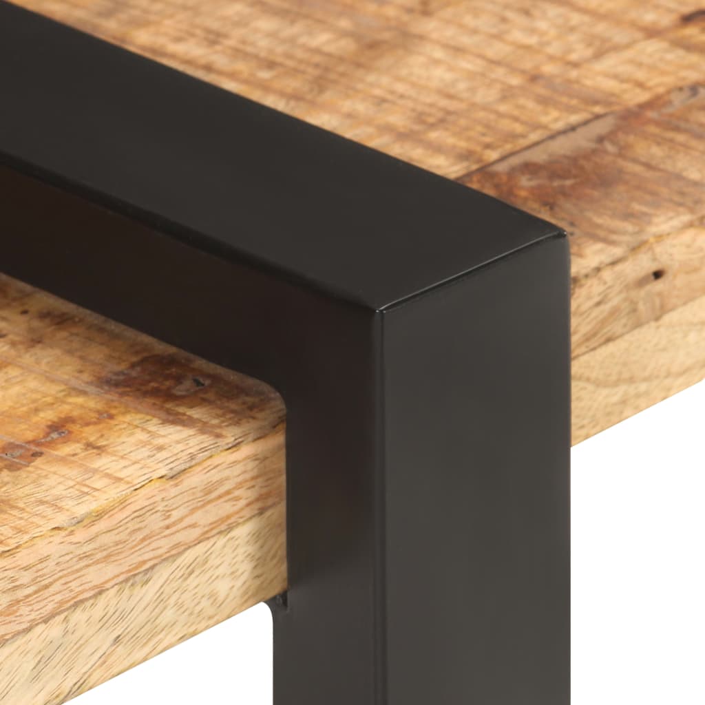 TV-bänk 160x40x40 cm massivt grovt mangoträ