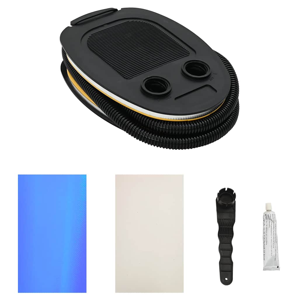 Uppblåsbar gymnastikrulle med pump 100x60 cm PVC blå