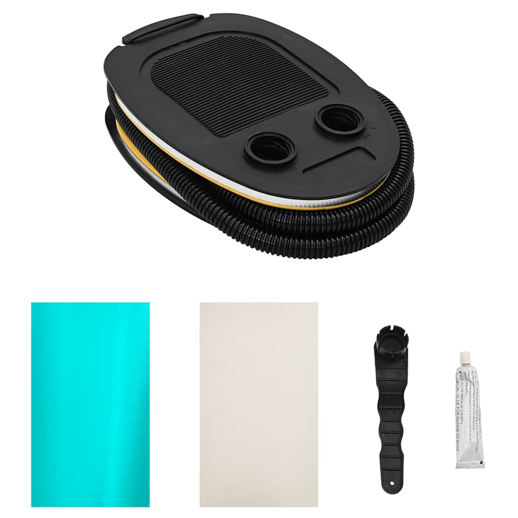 Uppblåsbar gymnastikrulle med pump 120x90 cm PVC grön