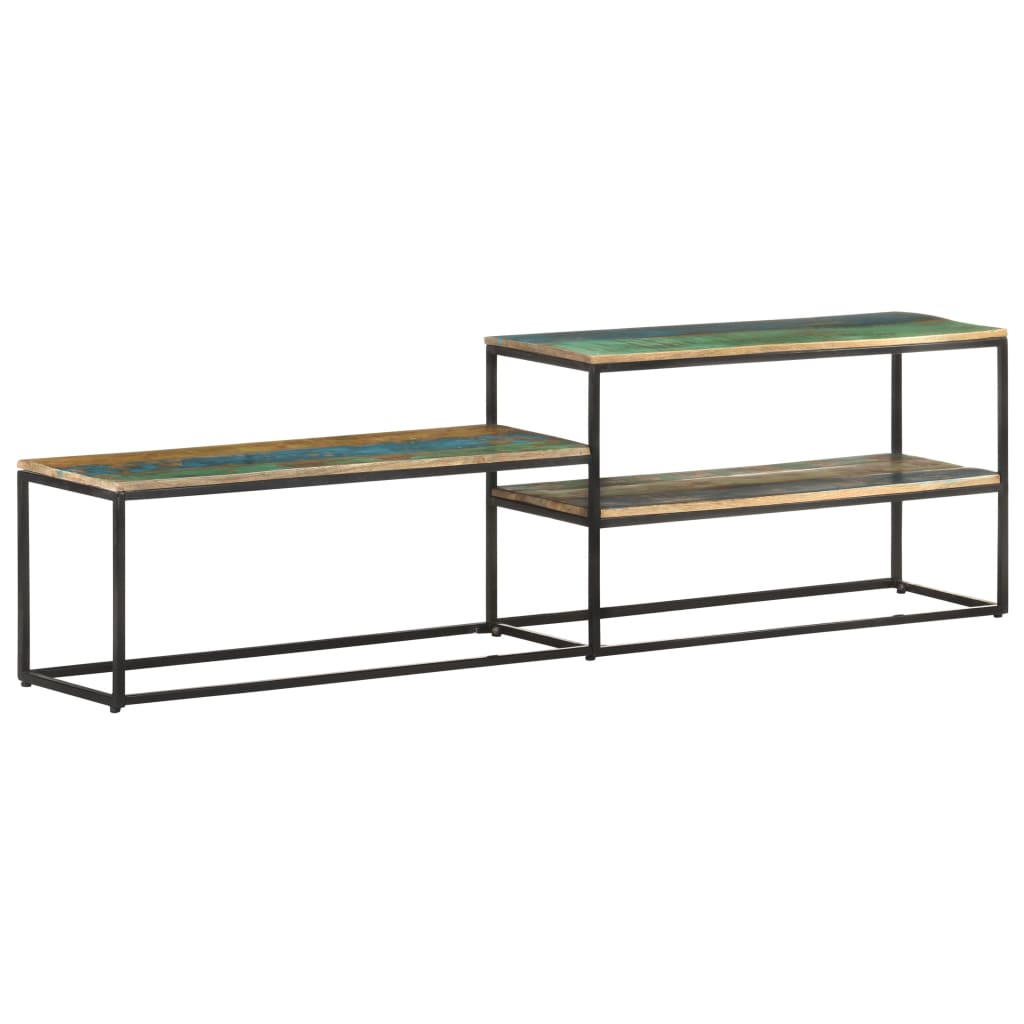 TV-bänk 180x30x50 cm massivt återvunnet trä