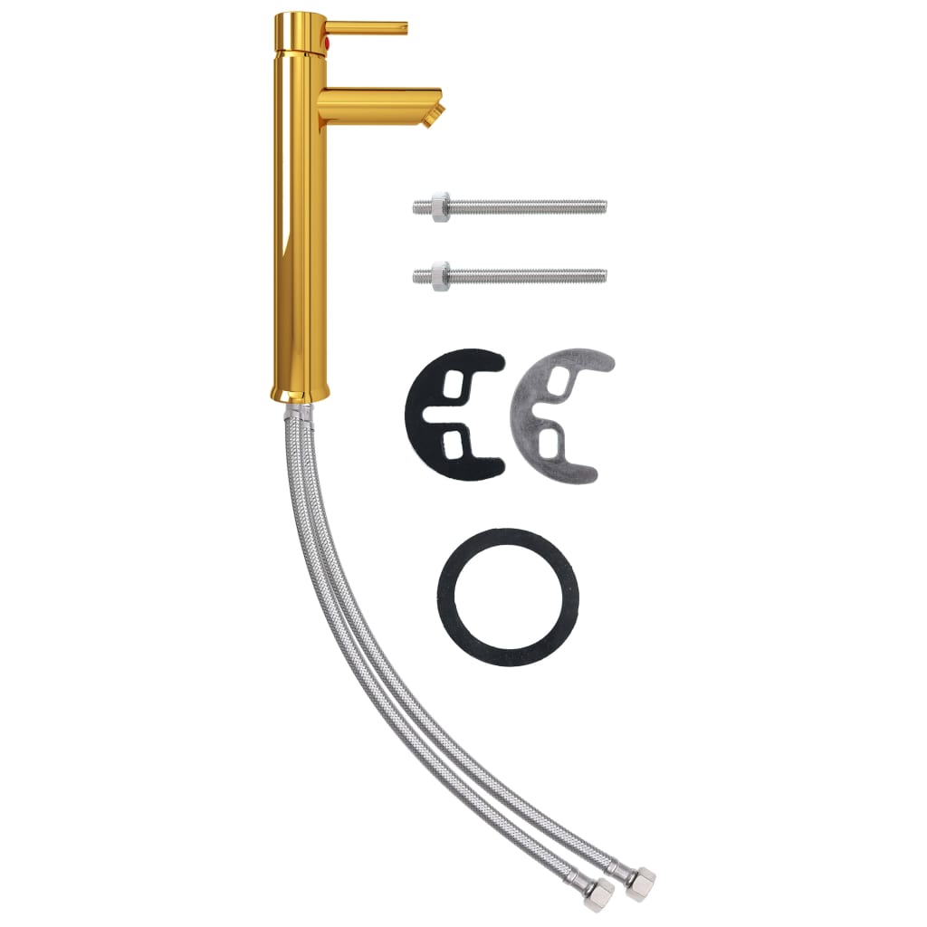 Badrumsblandare guld 12x30 cm