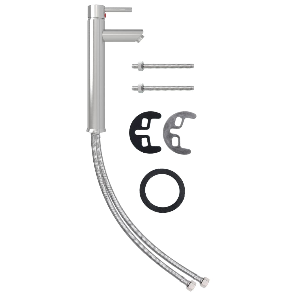 Badrumsblandare silver 12x30 cm