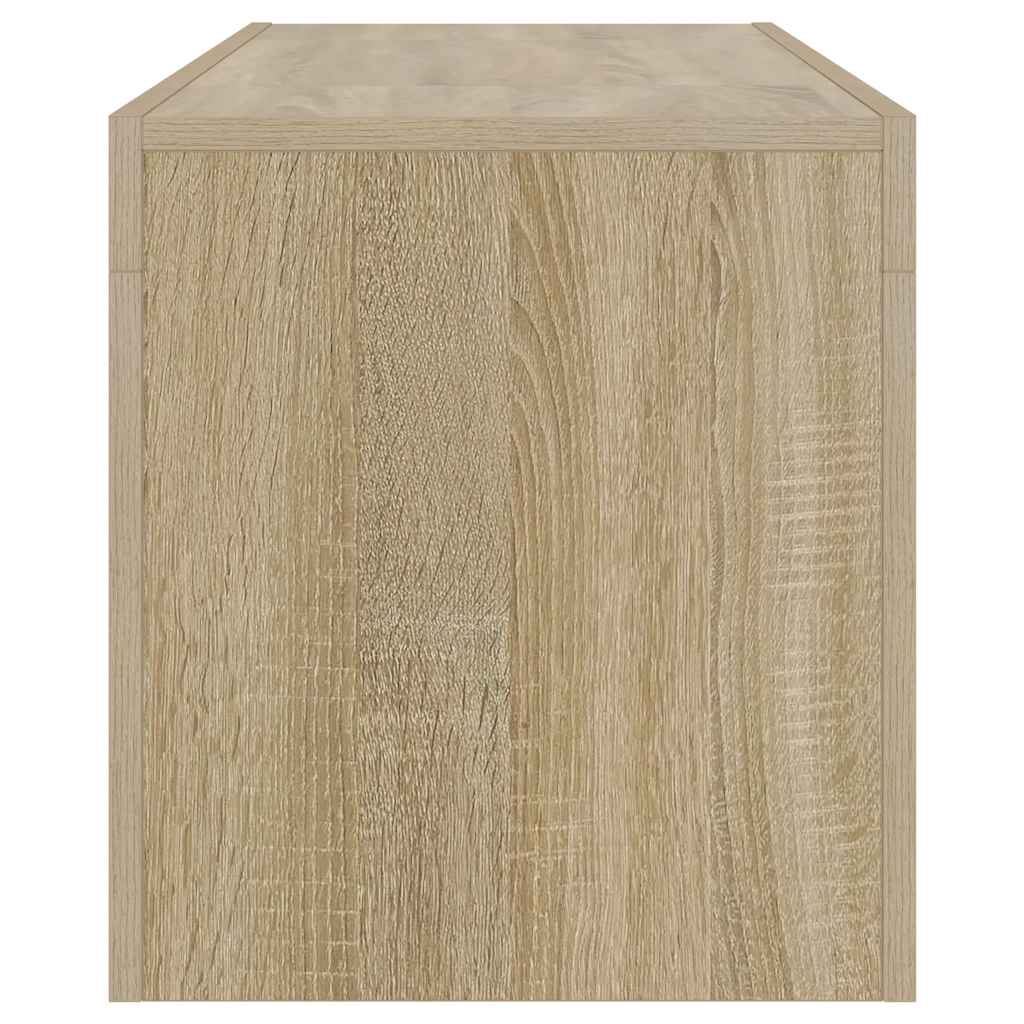 TV-bänk med LED-belysning sonomaek 120x35x40 cm