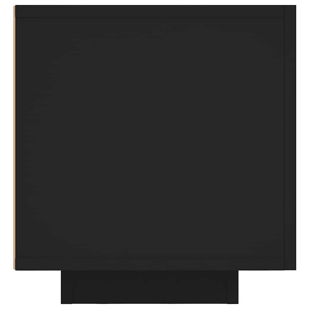 TV-bänk med LED-belysning svart 160x35x40 cm