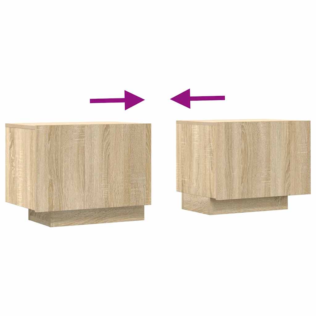 TV-skåp sonoma-ek 100x35x40 cm konstruerat trä