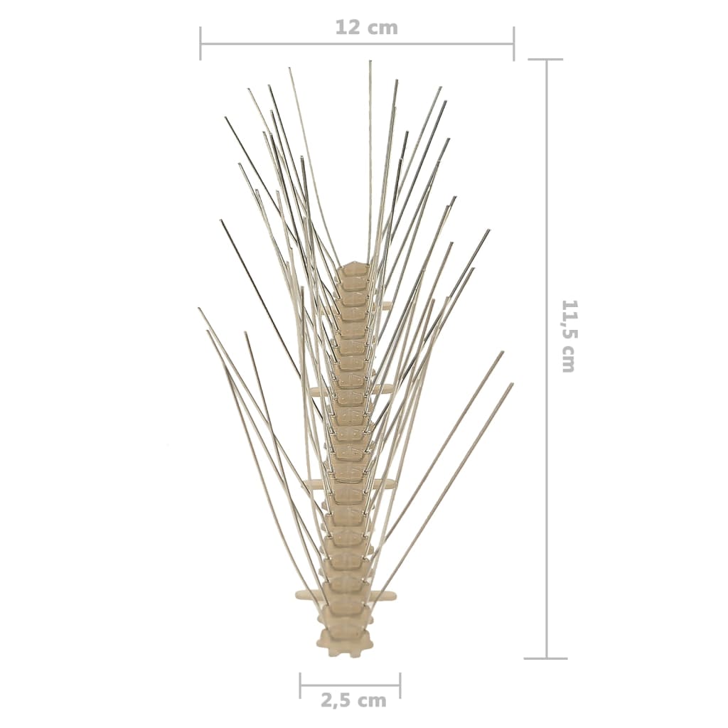5-raders Fågelpiggar plast 6 st 3 m