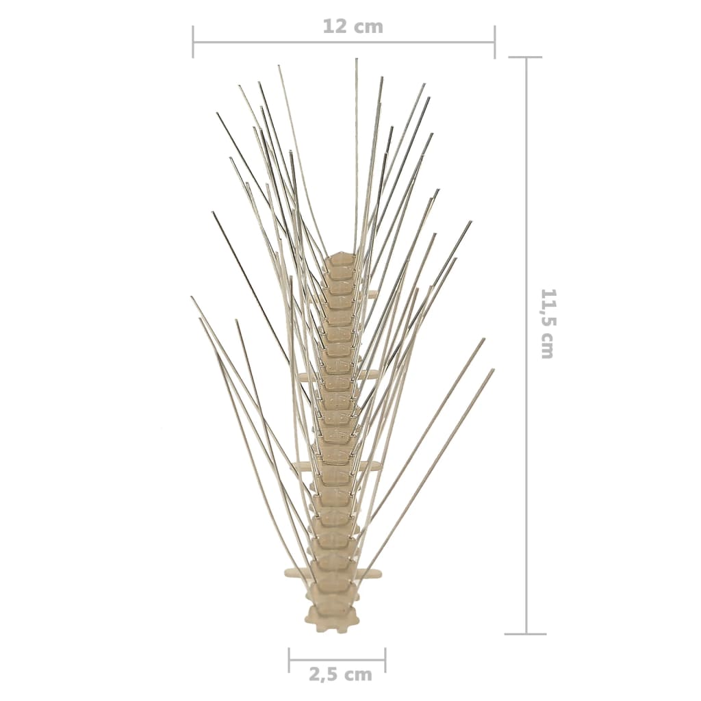 5-raders Fågelpiggar plast 20 st 10 m