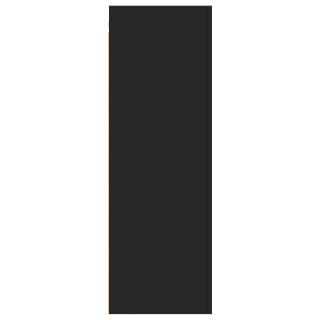 TV-skåp svart 30,5x30x90 cm konstruerat trä