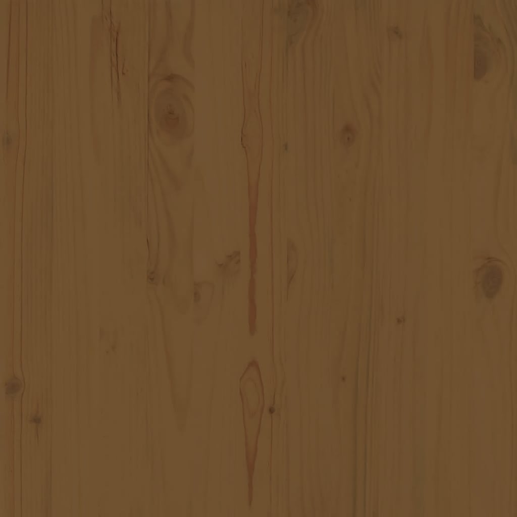 Hörnsektion till trädgårdssoffa honungsbrun massiv furu