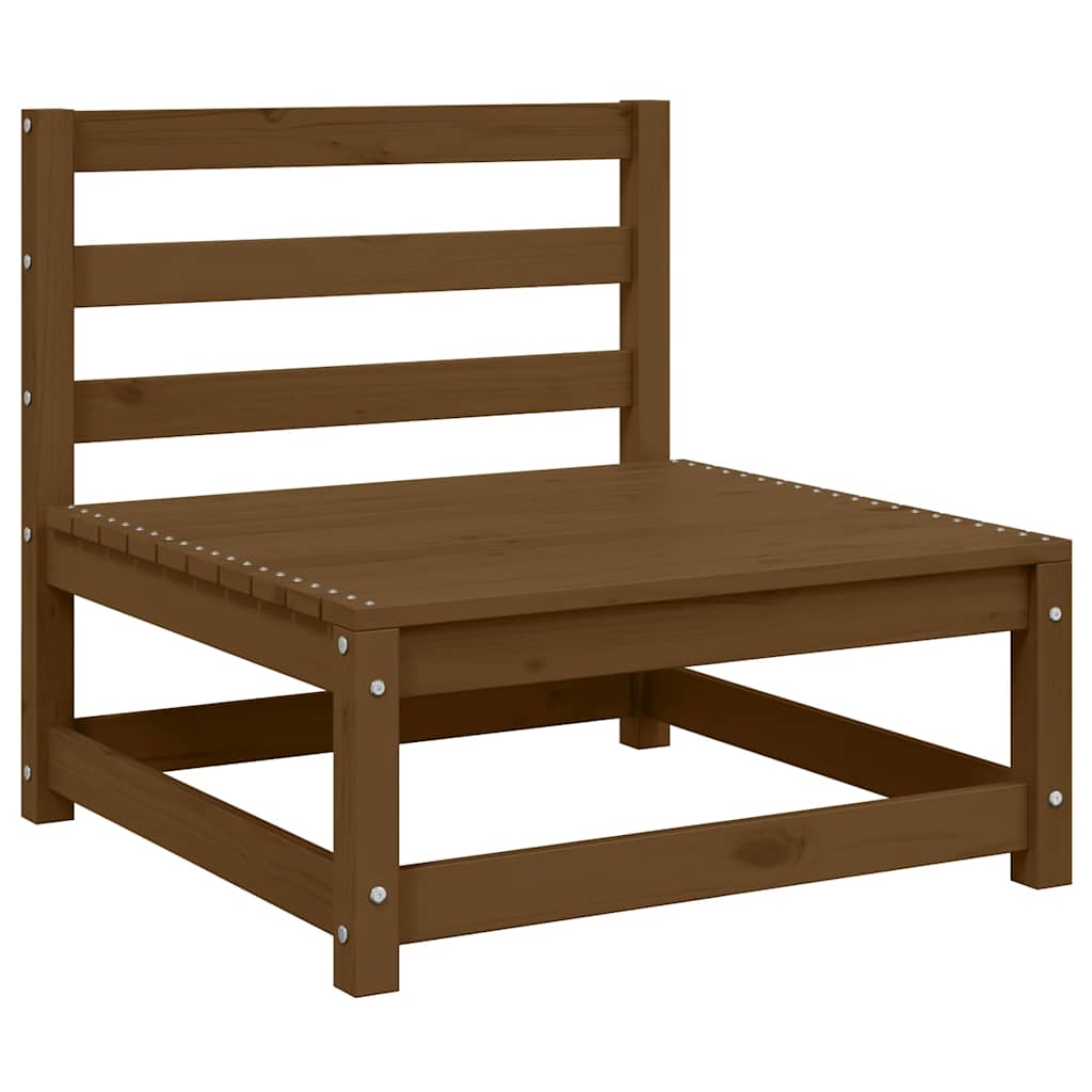 Mittensoffa honungsbrun massiv furu