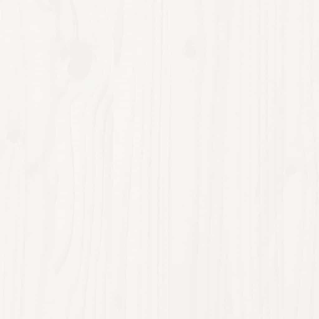 Mittensektion till pallsoffa 2 st vit massiv furu