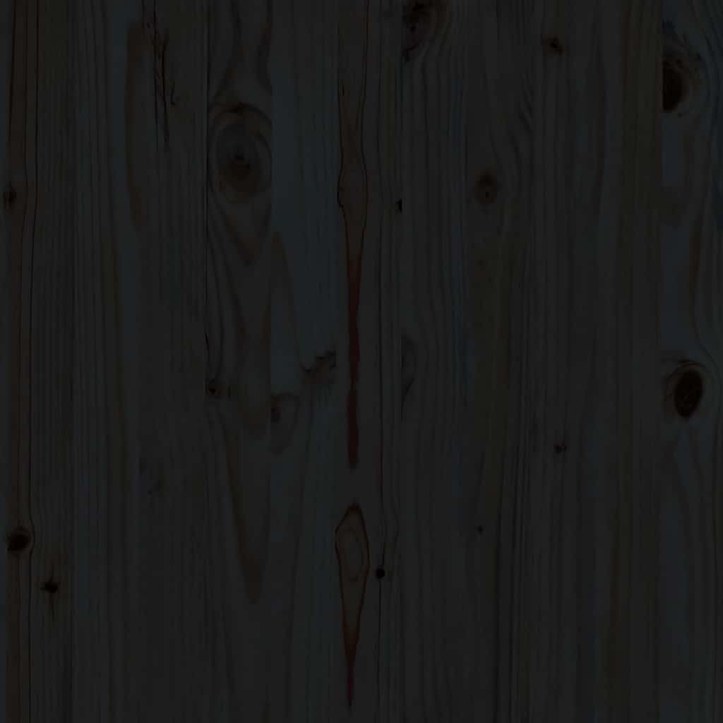 Mittensektion till pallsoffa 2 st svart massiv furu